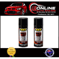 VHT Wheel Paint High Temperature Spray Paint Can x2 Gloss Black SP187