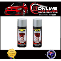 VHT Wheel Paint High Temperature Spray Paint Can x2 Ford Argent Silver SP188