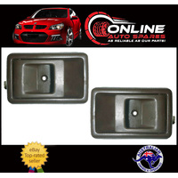Inner Door Handle PAIR BROWN Suit Toyota Landcruiser 75 78 79 Series lh rh grab
