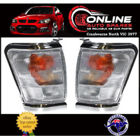 Front Indicator PAIR fit Toyota Hilux KZN165 Series CHROME 1997-01 turn signal