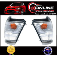 Front Indicator PAIR GREY fit Toyota Hilux KZN165 Series 1997-2001 turn signal