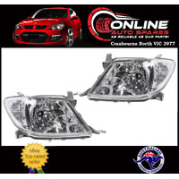 Headlight PAIR fit Toyota Hilux 08-11 Series 2WD or 4WD - LH RH head light lamp