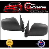 Door Mirror PAIR Black MANUAL for Toyota Hilux GGN/KUN/TGN 05-15 SR/Workmate
