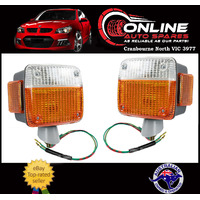Front Indicator PAIR fit Toyota Landcruiser 40 45 series FJ45 HJ45 GREY Base