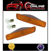 Front Bar Indicator Lights PAIR Suit Toyota Landcruiser 80 Series 90-97 LH + RH