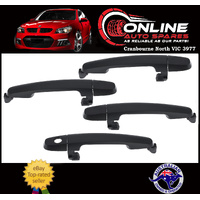 Black Door Handle SET for Toyota Hilux 7/11-4/15 LEFT + RIGHT Front Rear grab