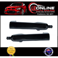 Front OUTER Door Handle PAIR fit Toyota Camry 8/02-6/06 Black LH RH grab lever