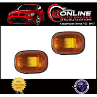 Side Guard Indicator Light PAIR fit Toyota Corolla AE112 99-01 AMBER  turn signal
