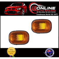 Side Guard Indicator Light PAIR fit Toyota Tarago ACR30R 00-05 AMBER  turn signal