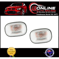 CLEAR Side Guard Indicator Lights PAIR fit Toyota Corolla ZZE122R ZZE123R 01-06